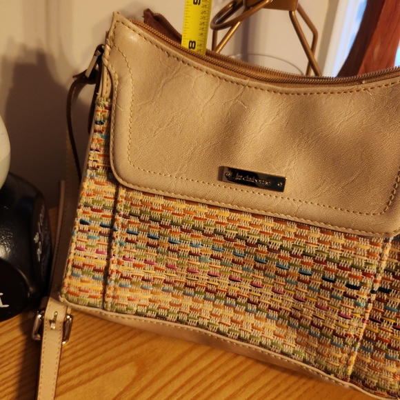 Liz Claiborne Tan and Multicolor Crossbody Bag - Picture 10 of 11